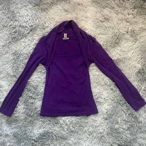 Purple long sleeve tee